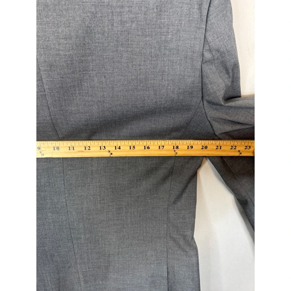 Van Heusen Mens Cool Flex Slim Fit‎ Blazer Gray Sport Coat 40L Tall